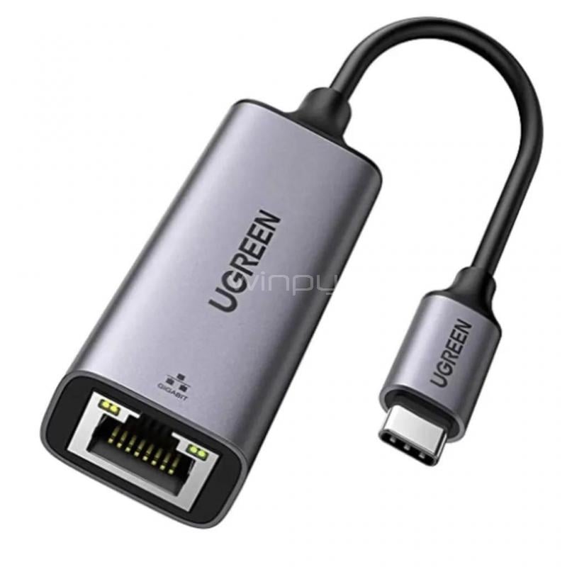Adaptador UGREEN CM483 (USB-C, Gigabit Ethernet, Aluminio)