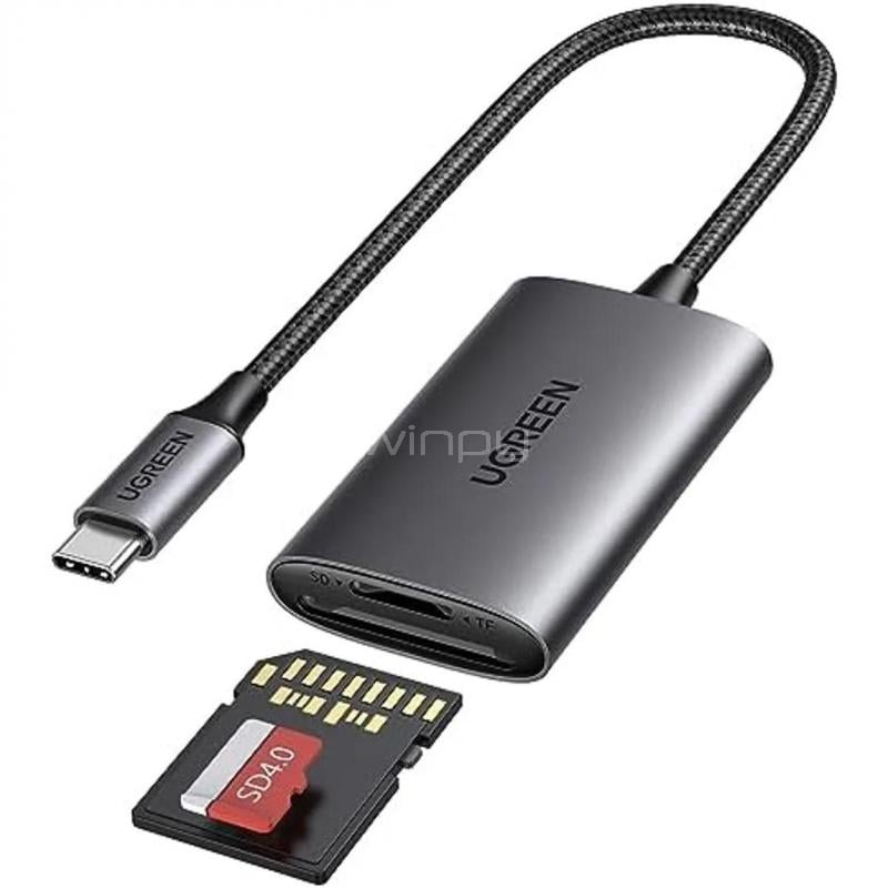 Lector de Tarjetas UGREEN USB-C 2 en 1 (SD, MicroSD)
