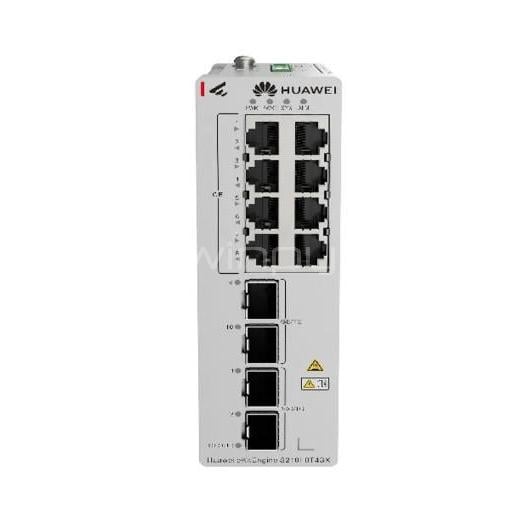 Switch Industrial Huawei eKitEngine S210I-8P4SX de 12 Puertos (Gigabit, GE SFP, 60 Gbps, PoE+)