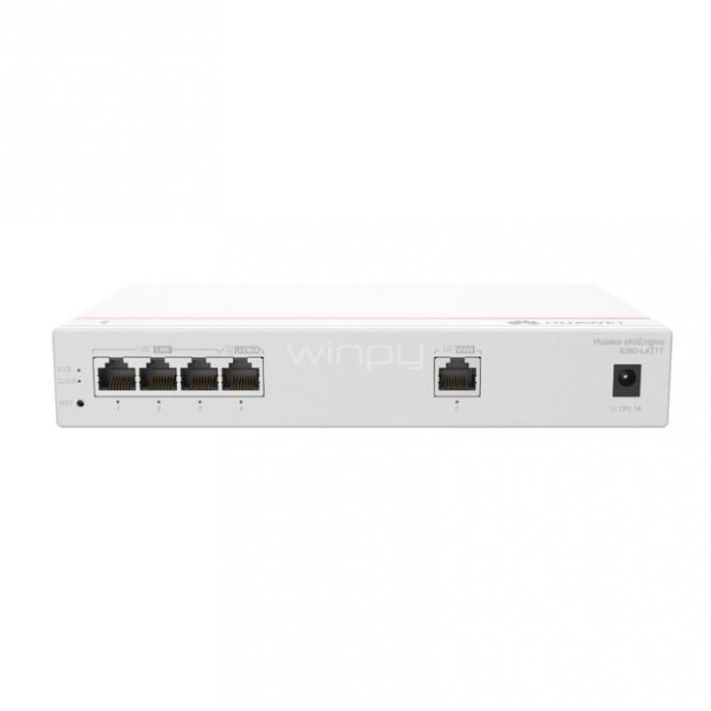 Router Huawei eKit S380 de 5 Puertos (Gestionado, Gigabit, 1 WAN, 4 LAN)