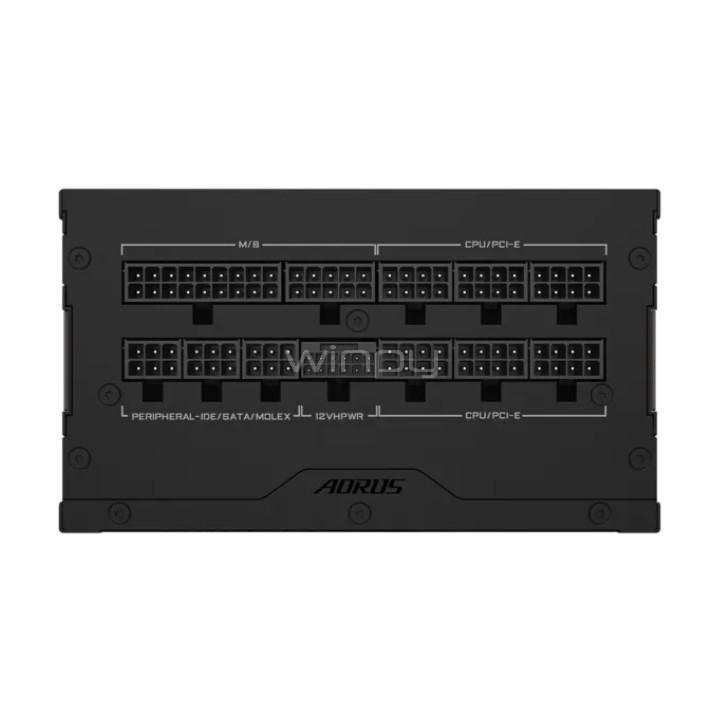 Fuente de Poder Gigabyte AORUS ELITE P1000W de 1000W (ATX, 80+ Platinum, Full Modular)