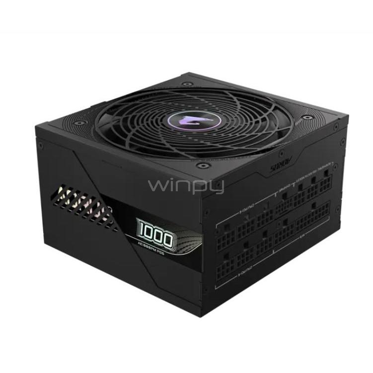 Fuente de Poder Gigabyte AORUS ELITE P1000W de 1000W (ATX, 80+ Platinum, Full Modular)