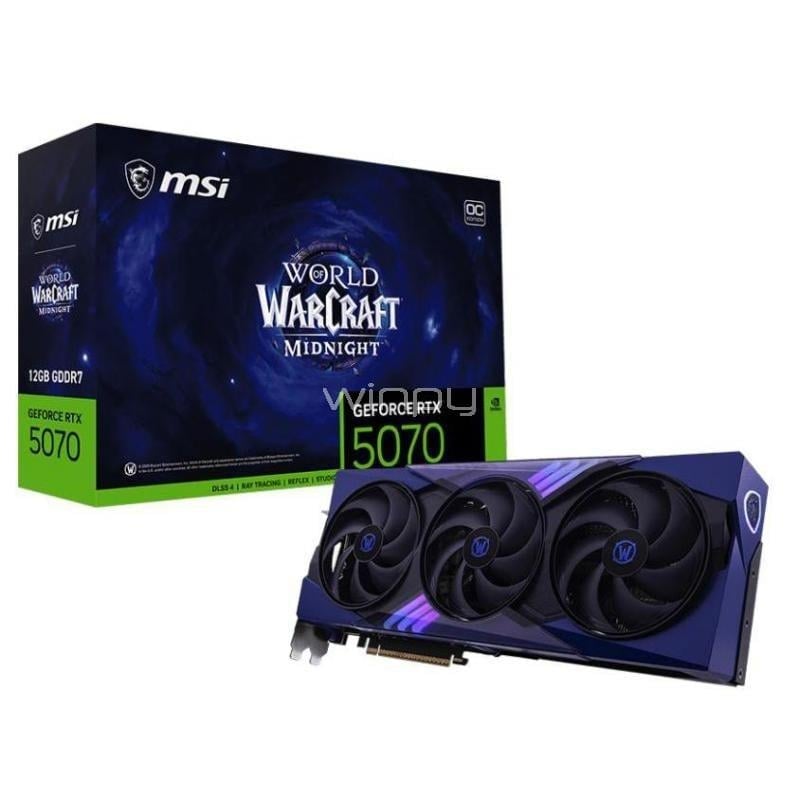 Combo MSI Tarjeta Gráfica RTX 5070 WoW VOID de 12GB + Fuente de Poder MAG de 850W