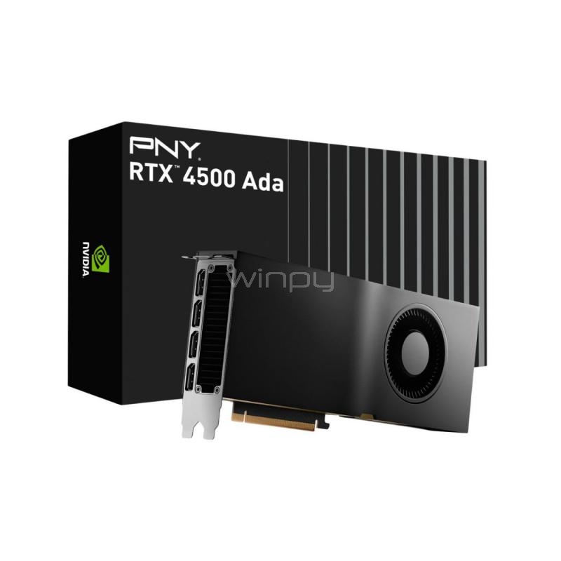 Tarjeta gráfica PNY NVIDIA RTX PRO 4500 Blackwell de 32GB GDDR7