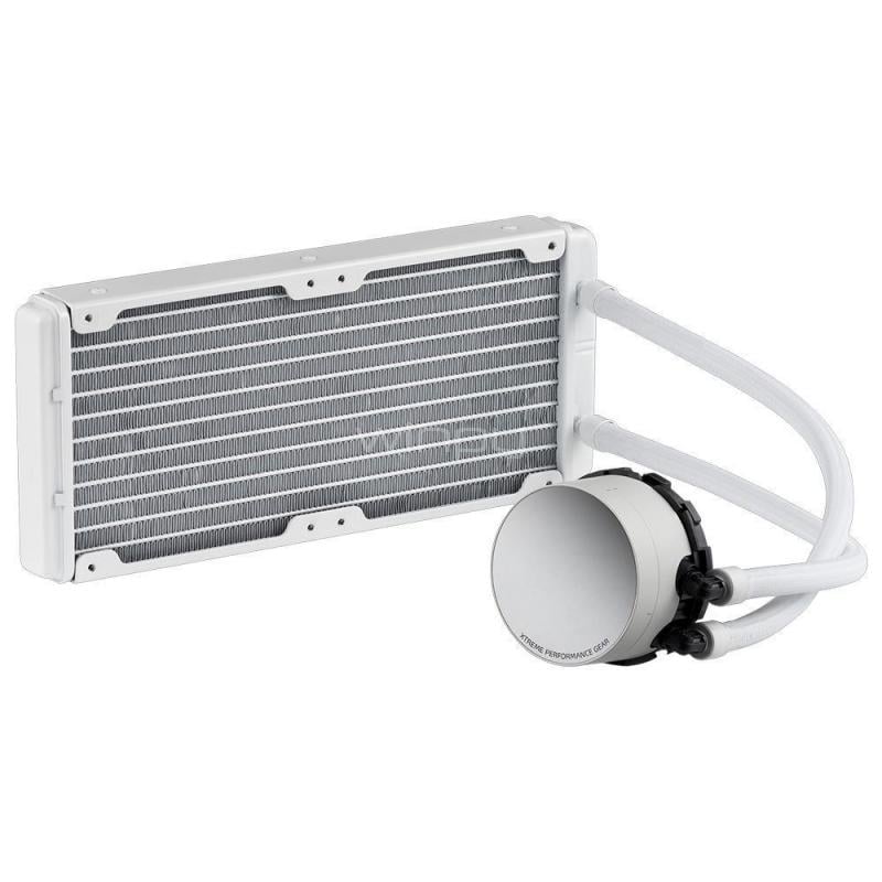 Refrigeración Líquida XPG Levante II 240 (LGA1851/AM5, 120mm x2 ARGB, 2000rpm, Blanco)