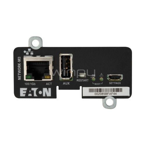 Tarjeta de gestión de red Eaton Gigabit Network Card M3 para SAI (Mini-Slot, 1 Fase)