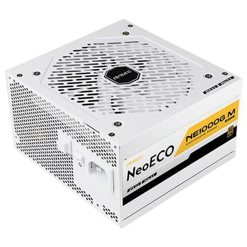 Fuente de Poder Antec Neo Eco NE1000G M White de 1000W (ATX 3.1, 80+ Gold, Full Modular)