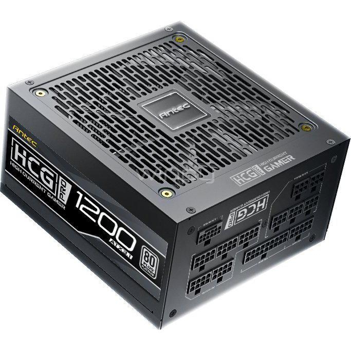 Fuente de Poder Antec HCG1200 Pro de 1200W (ATX 3.1, 80+ Platinum, Full Modular)