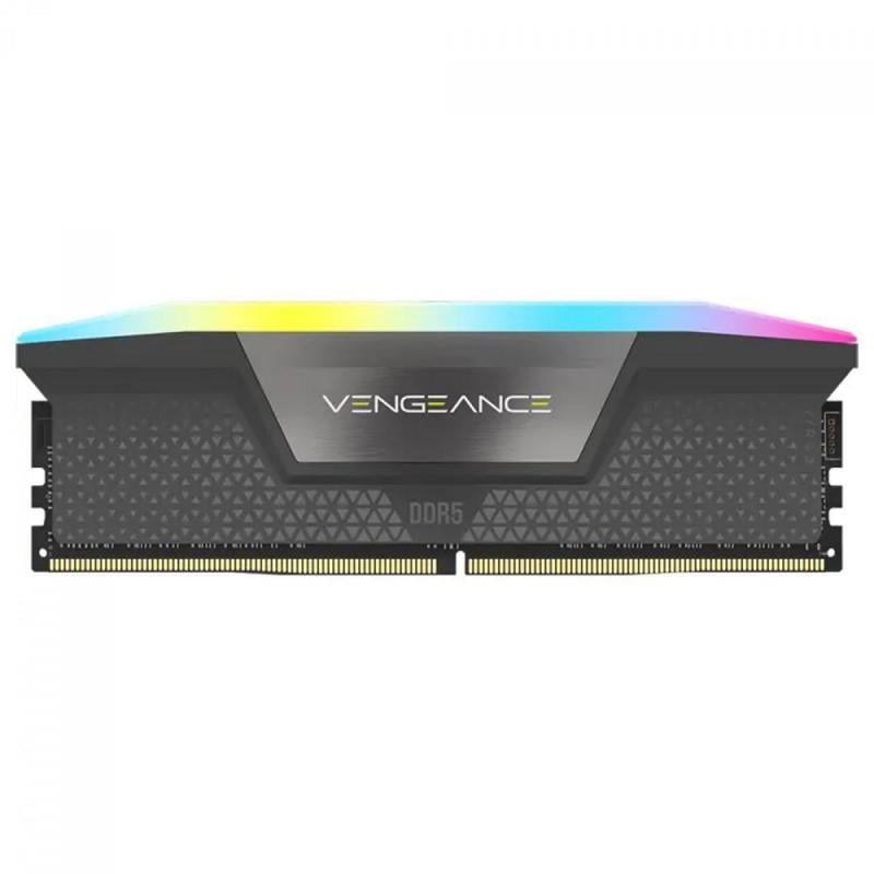 Kit de Memorias RAM Corsair Vengeance RGB de 64GB (2x 32GB, DDR5, 6000MHz, CL40, XMP, DIMM)