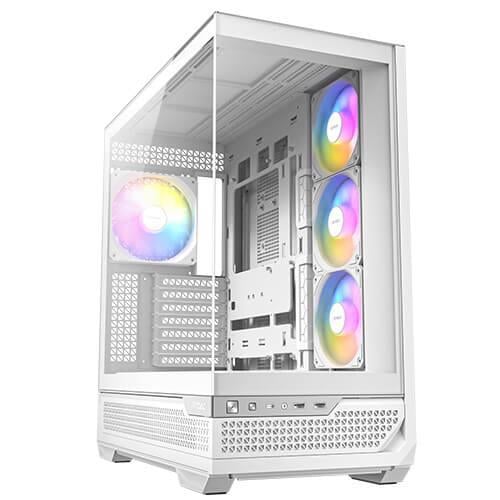 Gabinete Gamer Antec C7 ARGB (E-ATX, Vidrio Templado, 4 ventiladores, Blanco)