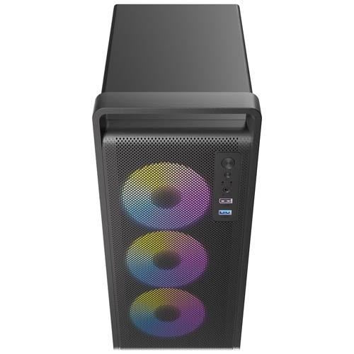 Gabinete Antec ST6M ARGB (Micro-ATX, Malla Frontal, 4 Ventiladores, Negro)