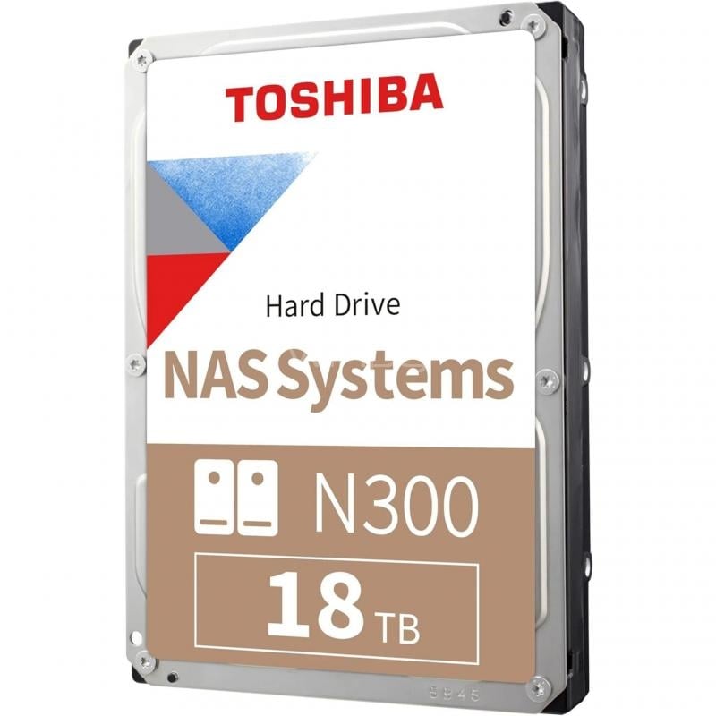 Disco Duro Toshiba N300 de 18TB (3.5”, SATA, 7200RPM, 512MB de Caché)