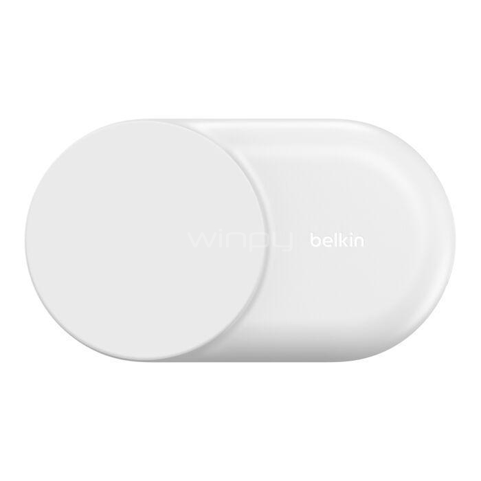 Base de Carga Inalámbrica Belkin BoostCharge Qi2 de 25W (3 en 1, Plegable, Blanco)