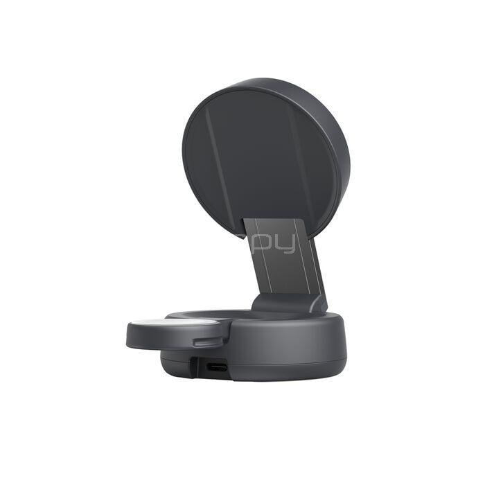 Base de Carga Inalámbrica Belkin UltraCharge Qi2 de 25W (2 en 1, Plegable, Negro)