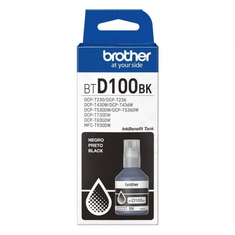 Botella de Tinta Brother BTD100BK para InkBenefit Tank (Negro)