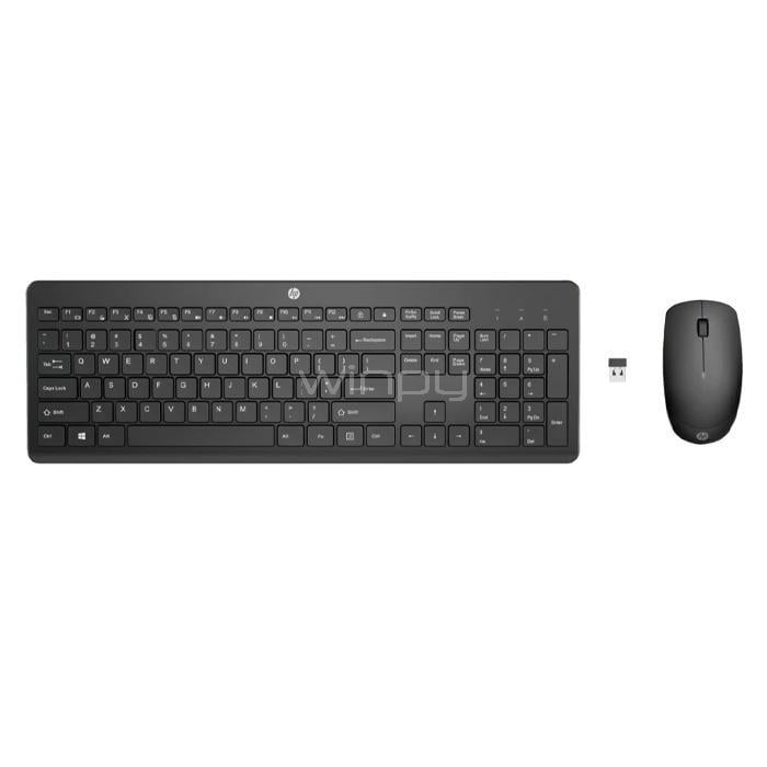 Kit de Teclado + Mouse Inalámbrico HP 235 (USB, Español, Negro)