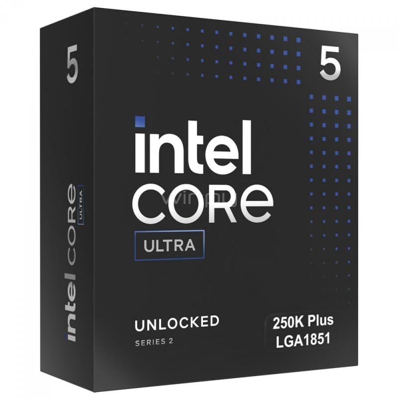 Procesador Intel Core Ultra 5 250K Plus (LGA1851, 4.2/5.3 GHz, 18 Cores, 30MB Cache)