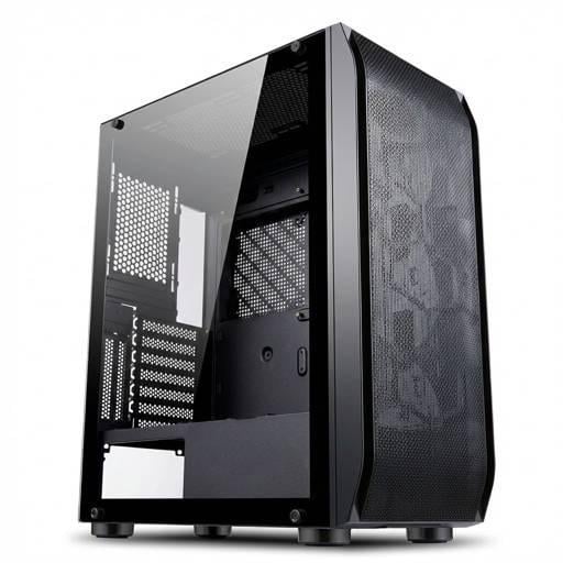 Gabinete Gamer EsGaming Y03-BK (ATX, Vidrio Templado, 4 Ventiladores ARGB, Negro)