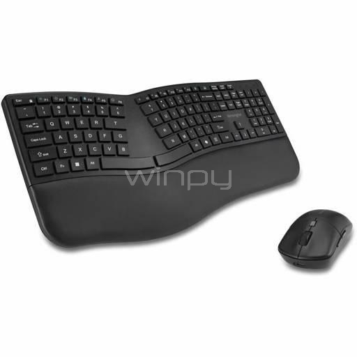 Kit Teclado + Mouse Inalámbrico Kensington KM680 (Bluetooth/Dongle USB, Negro)