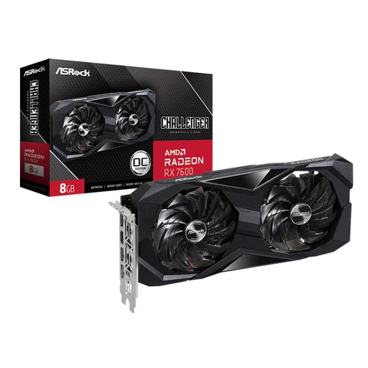 Tarjeta gráfica ASRock Radeon RX 7600 Challenger OC de 8GB GDDR6