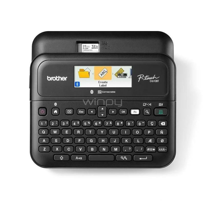 Impresora de Etiquetas Brother PTD610BTVP (24mm, 360dpi, USB)
