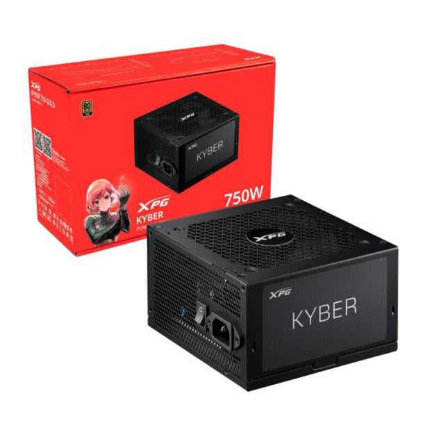Fuente de Poder XPG KYBER II de 750W (ATX 3.1, 80+ Gold)