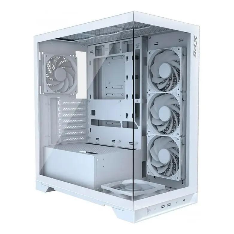 Gabinete Gamer XPG Invader X BTF (ATX, Vidrio Templado, 5 Ventiladores ARGB, Blanco)