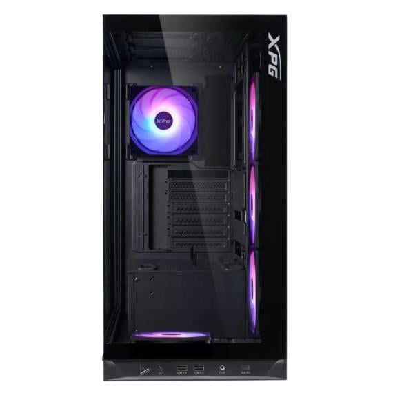 Gabinete Gamer XPG Invader X BTF (ATX, Vidrio Templado, 5 Ventiladores ARGB, Negro)