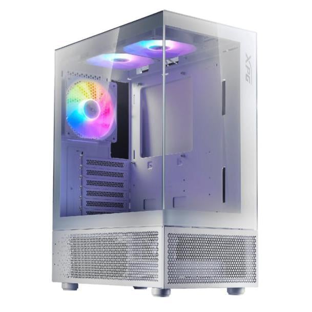 Gabinete Gamer XPG Invader X Mini (Micro ATX, Vidrio Templado, 5 Ventiladores ARGB, Blanco)