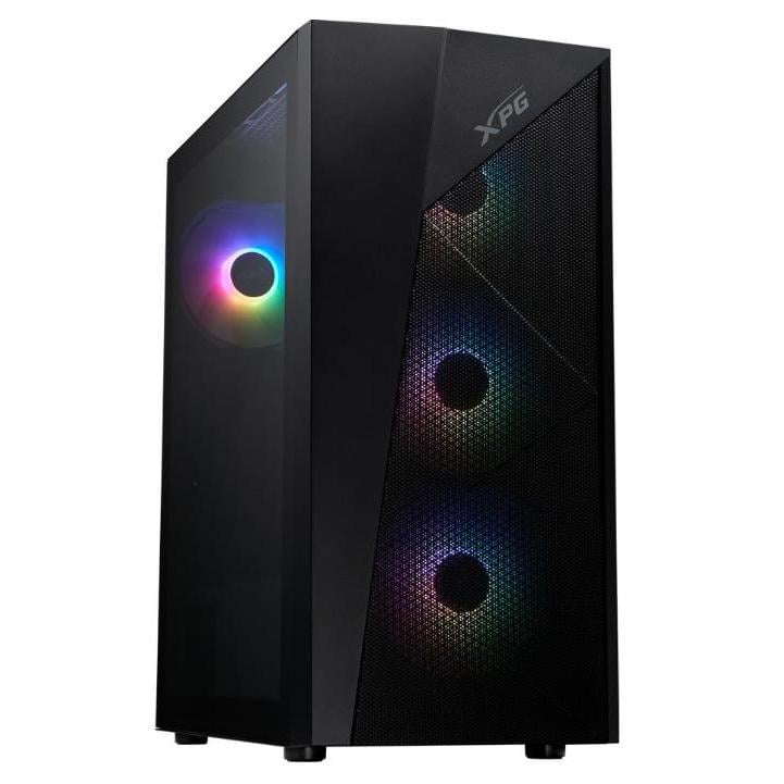 Gabinete Gamer XPG Lander 500 (ATX, 4 Ventiladores ARGB, Negro)