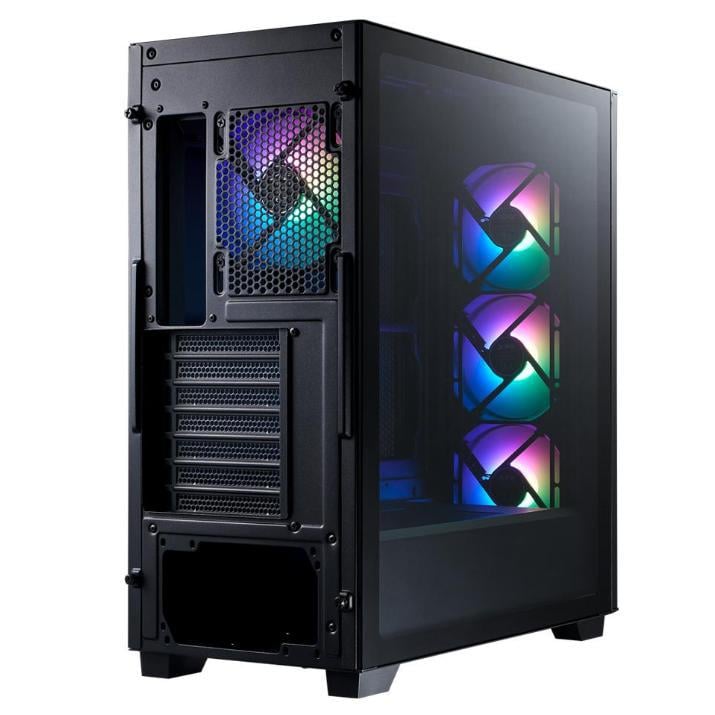 Gabinete Gamer XPG Lander 500 (ATX, 4 Ventiladores ARGB, Negro)