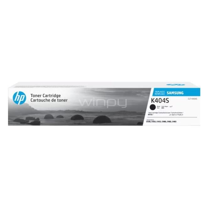 Tóner HP Samsung CLT-K404S (1.500 páginas, Negro)