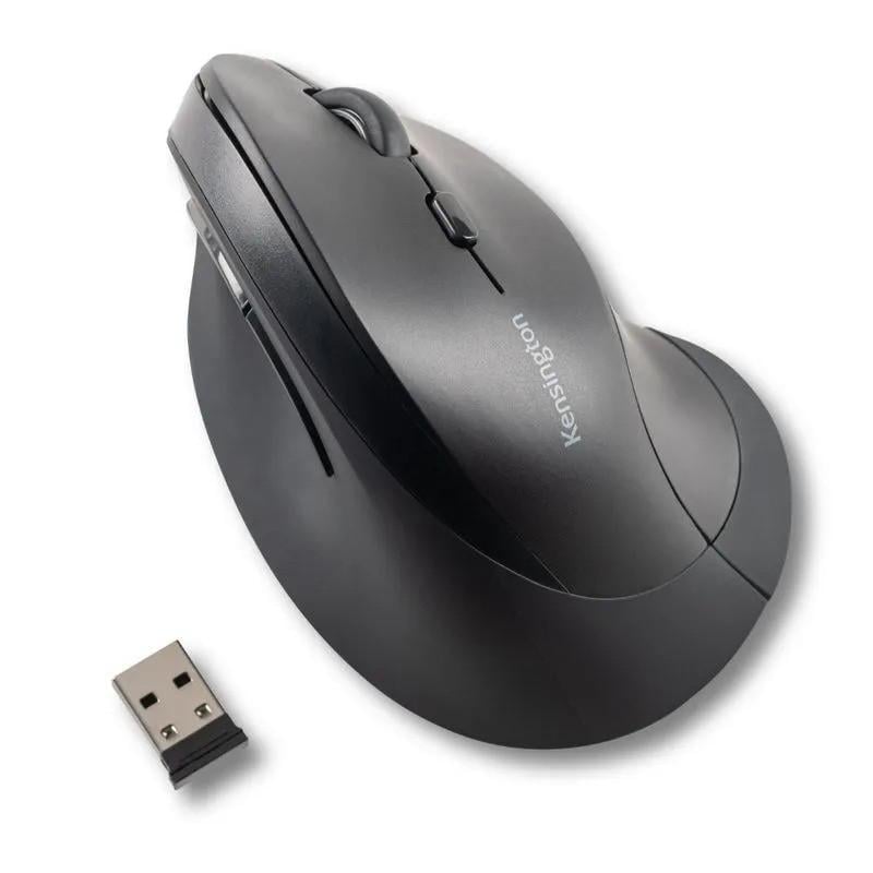 Mouse Inalámbrico Kensington Vertical (Dongle USB, 2400dpi, Negro)