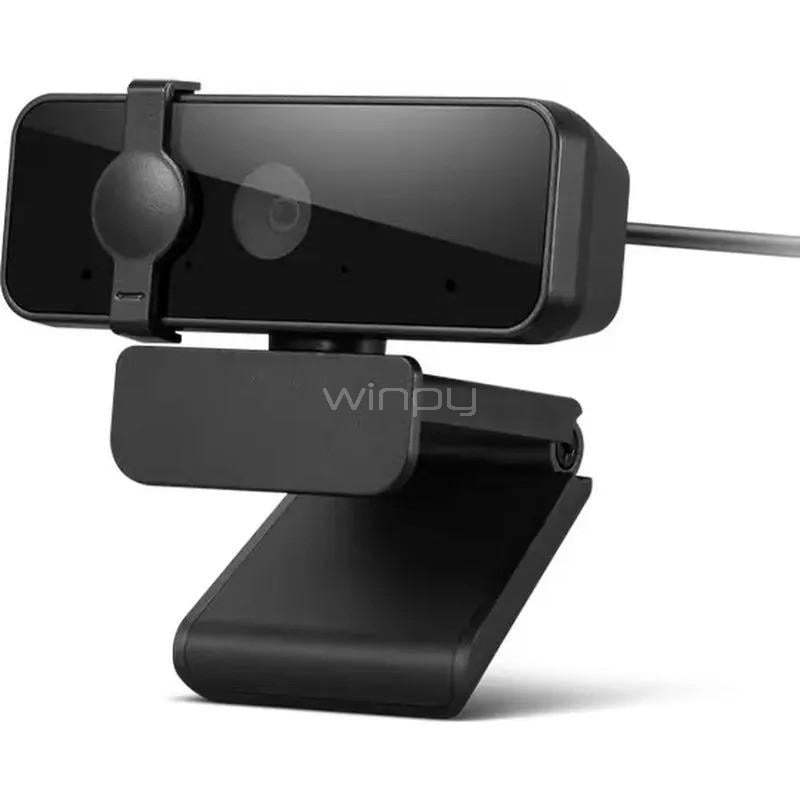 Webcam Lenovo Essential Gen2 (Full HD, 30fps, 2 micrófonos, USB, Negro)