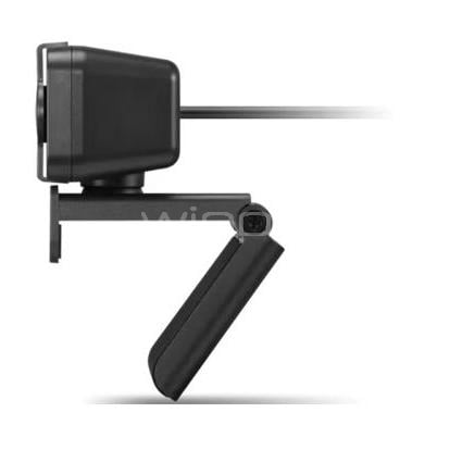 Webcam Lenovo Essential Gen2 (Full HD, 30fps, 2 micrófonos, USB, Negro)