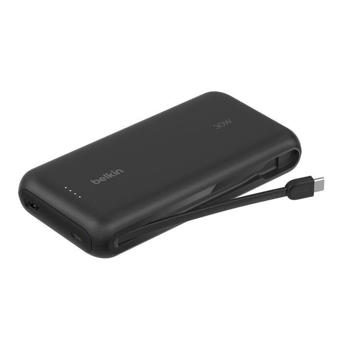 Batería Portátil Belkin de 20.000mAh (30W, USB-C, PD, Negra)