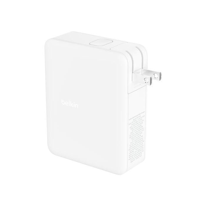 Cargador Belkin de 140W (USB-C, PD 3.1, GaN, Blanco)