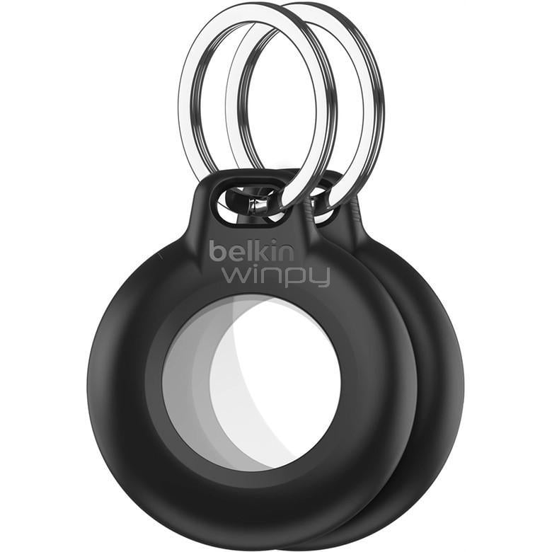 Pack de 2 Llaveros Protector Belkin para Airtag (Negro)