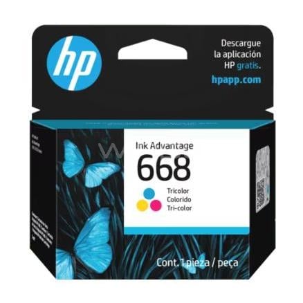 Cartucho de Tinta HP 668 de 3ml (Cyan)