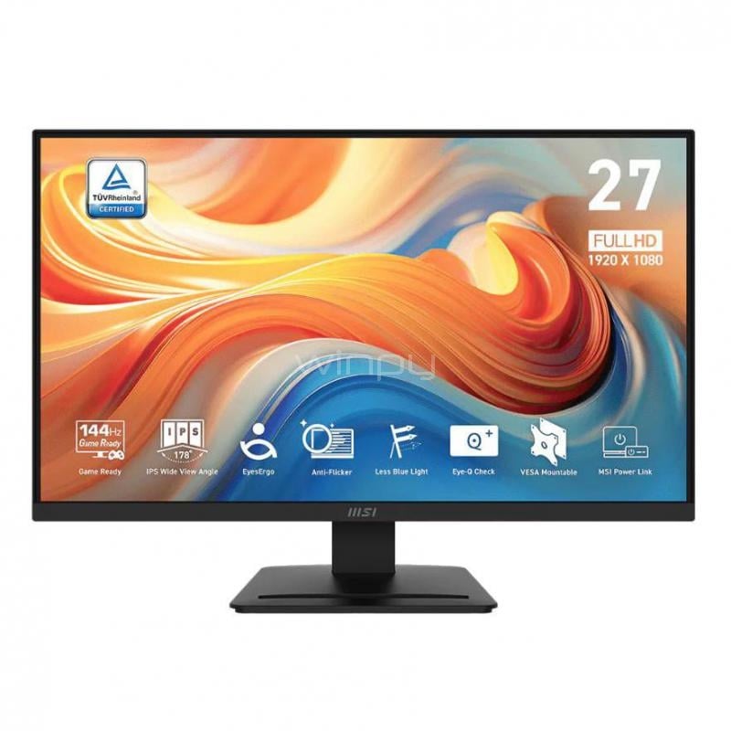 Monitor MSI PRO MP273L de 27” (IPS, Full HD, 144Hz, 1ms, HDMI, VESA)