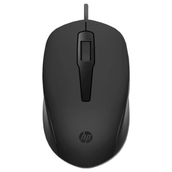 Mouse óptico Alámbrico HP 150 (USB, 1600dpi, Negro)