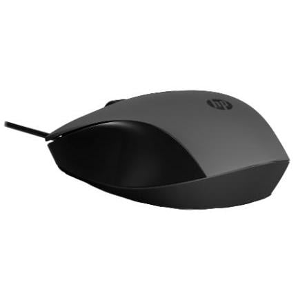 Mouse óptico Alámbrico HP 150 (USB, 1600dpi, Negro)