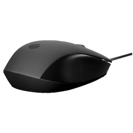 Mouse óptico Alámbrico HP 150 (USB, 1600dpi, Negro)