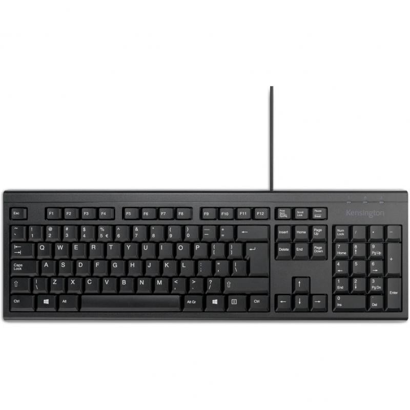 Teclado Alámbrico Kensington KB100 EQ (USB-A, Español, Negro)