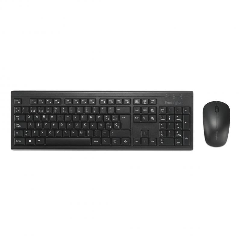 Kit Teclado + Mouse Inalámbrico Kensington KM270 EQ (Bluetooth/Dongle USB, Negro)