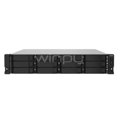 Servidor NAS QNAP TS-1232PXU-RP (12 Bahías Sata, 4GB RAM, Rack 2U)