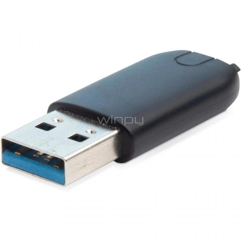 Adaptador Crucial USB-C a USB-A Hembra (USB 3.0, 5Gbps, Negro)