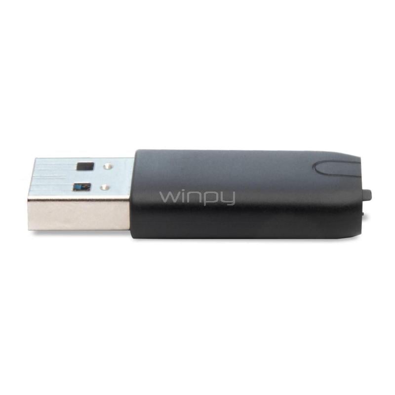 Adaptador Crucial USB-C a USB-A Hembra (USB 3.0, 5Gbps, Negro)
