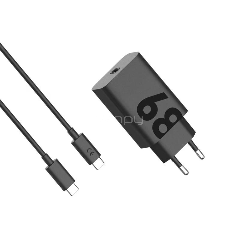 Cargador Motorola de 68W (USB-C, TurboPower, PD, Negro)