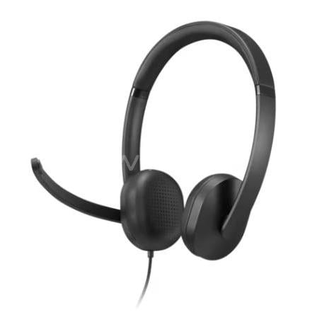 Auriculares Lenovo 5000 Wired VoIP Headset Teams (Micrófono, USB, Negro)